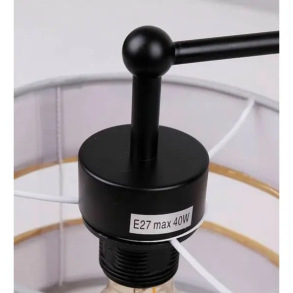 Sufitowa lampa z abażurami Andy 33-00514 biały złoty czarny