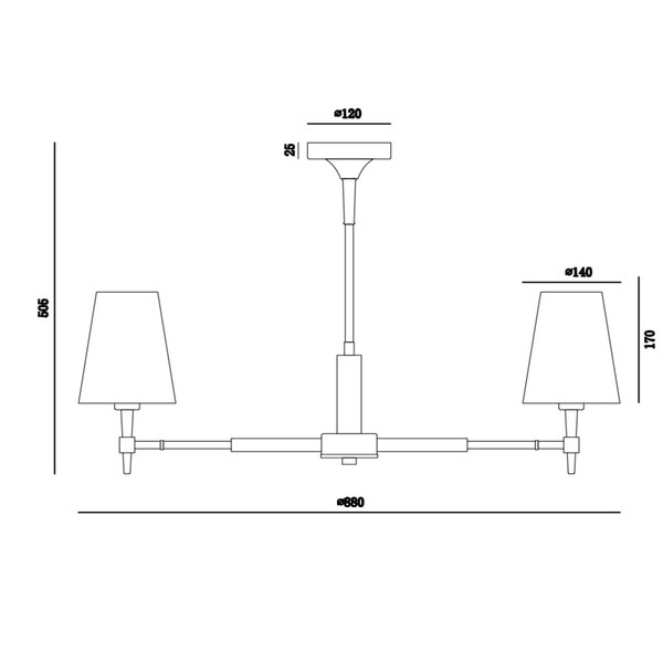 LAMPA sufitowa ZARAGOZA H001CL-07BS Maytoni abażurowa OPRAWA klasyczna mosiądz