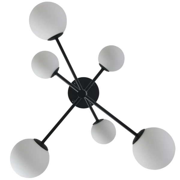 Lampa sufitowa molekułowa Bolti PLC0103-BK Yaskr biała czarna