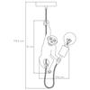 Dekoracyjna lampa wisząca CHIMP 10402/01/30 Lucide małpka złota czarna