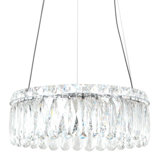 Okrągła lampa zwis Nosta PND-34364-2-CH-CL LED 24W 3000K przezroczysty