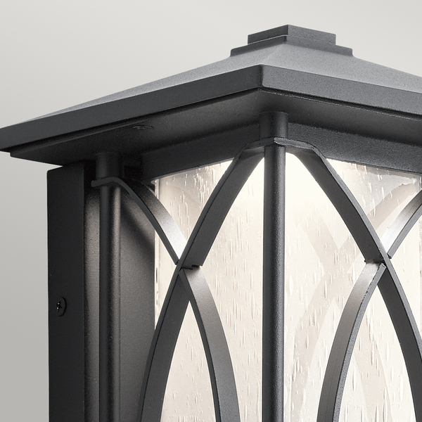 Lampa elewacyjna QN-ASHBERN-S klasyczna ogrodowa czarna