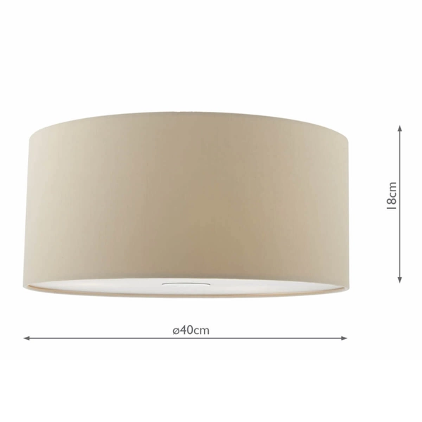 Klosz z jedwabiu Ronda RON6529 Dar Lighting tkaninowy ciemnoszary