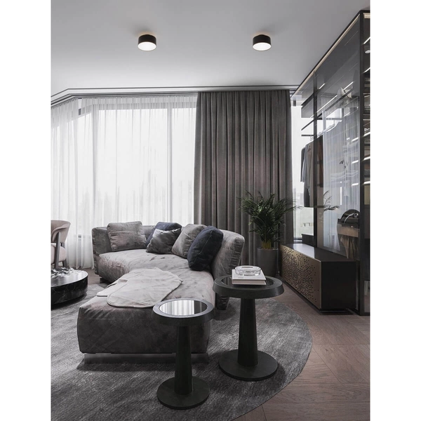 Okrągła lampa nasufitowa ALVEAR LE44384 LED 24W 3000K czarny