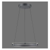 Wisząca lampa PUREE-LOOP szara LED 53W 2700-5000K pierścień do jadalni nad stół 2551-15