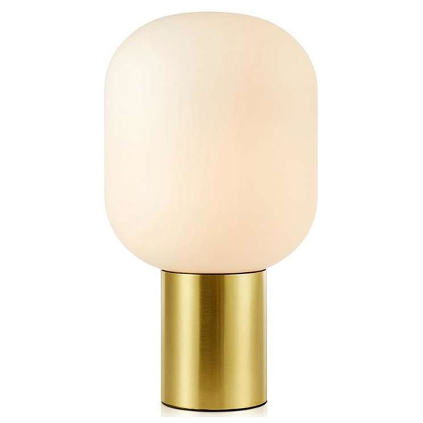 Stojąca LAMPA industrialna BROOKLYN 107481 Markslojd szklana LAMPKA stołowa loftowa na biurko czarna przydymiona