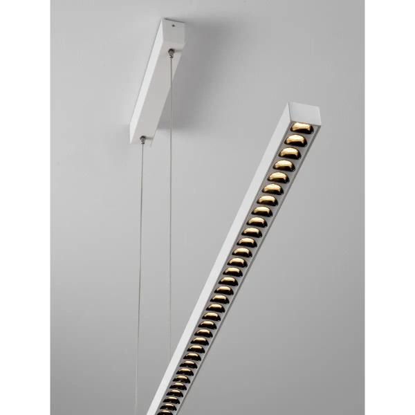 Podłużna wisząca lampa TARVANA LE45411 LED 25W 3000K biała