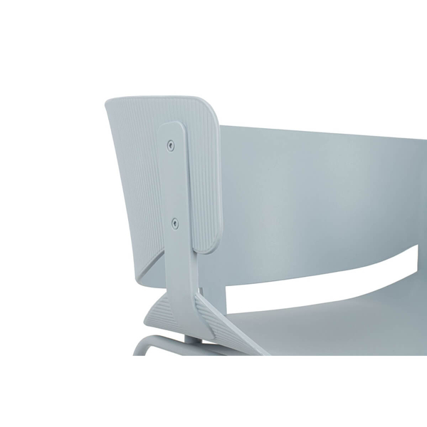 Jasnoszare krzesło nowoczesne Garret ARM-001.GREY do kuchennego stołu
