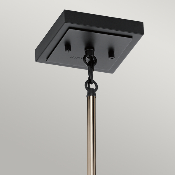 Wisząca lampa QN-KITNER-P-PN szklana bubbles nikiel
