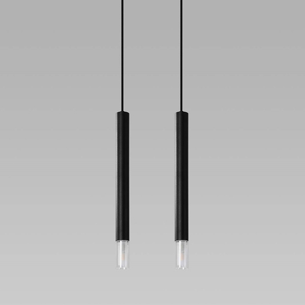 Czarna lampa wisząca SL.0961 minimalistyczne tuby do salonu