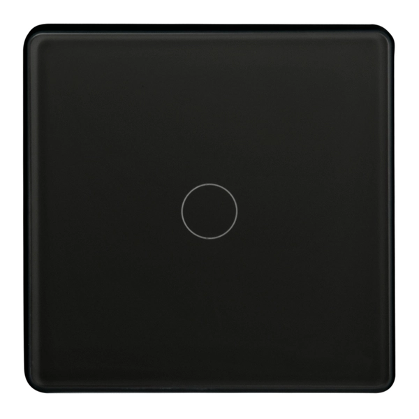 Dotykowy włącznik pojedynczy 319050 z kondensatorem Tuya czarny