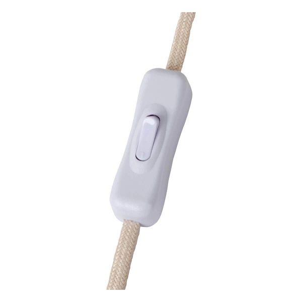 Metalowa lampka nocna Doredos 51500/20/38 Lucide z wtyczką beżowa