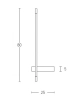 Minimalistyczna ścienna lampa 20339 LED 10W 3000K liniowa czarny