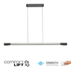 Wisząca lampa listwa HOOP 2732-33 LED 24W 3000K antracyt srebrny