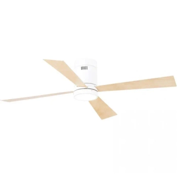 Wentylator sufitowy do jadalni 19137 LED 15W 3000-6000K drewniany biały
