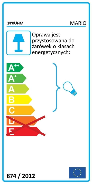 Plafon LAMPA sufitowa MARIO 03044 Ideus ścienna OPRAWA kinkiet metalowy czarny