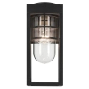 Elewacyjna lampa szklana Hone KL-HONE-S-BKT lampion IP44 czarna