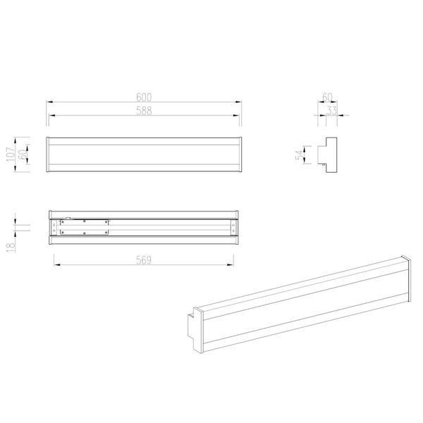 Kinkiet balkonowy Dawson 246360142 LED 8W 2300-4000K IP54 antracyt
