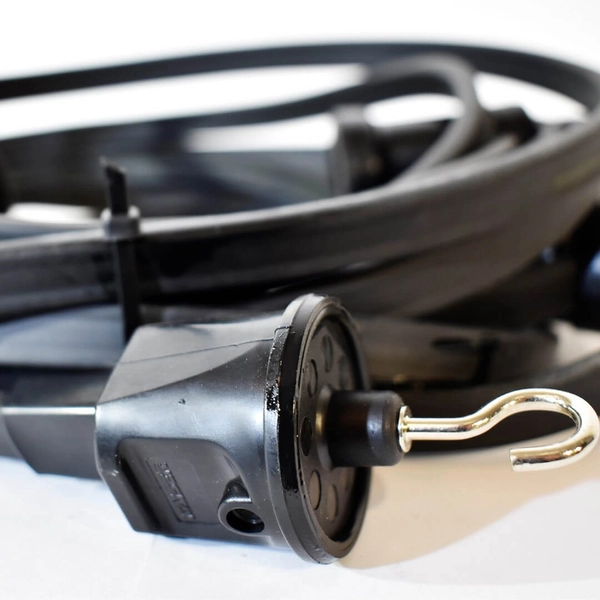 Przewód z oprawkami do ogrodu 15szt 17m IP44 czarny