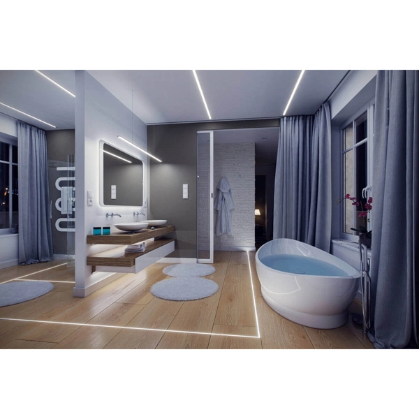 Podłużny profil do taśm EKPR5381 Eko-light 2m srebrny