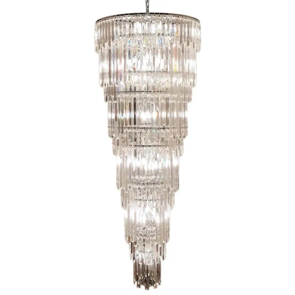 Żyrandol pałacowy Luxe 19002/40-CHR Zuma kryształki zawieszany chrom