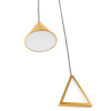 Metalowa lampa zwisowa Acustica MSE010100331 Moosee LED 13W 3000K złota