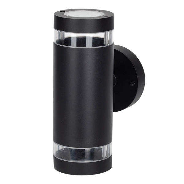 Elewacyjny kinkiet ogrodowy RINO 323996 góra-dół IP54 czarny