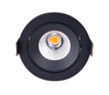 Sufitowa LAMPA wpuszczana CYKLOP H0095 Maxlight okrągła OPRAWA podtynkowa LED 12W 3000K oczko metalowe IP65 czarne