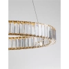 Wisząca lampa kryształowa Bauta okrągła LED 40W 3500K złota