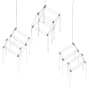 LAMPA wisząca ARANEUS 6117942 Nave glamour OPRAWA metalowa LED 29W 3000K zwis z kryształkami chrom