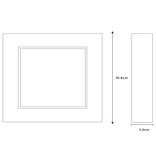 Kwadratowa lampa przysufitowa BRICE-LED 28117/11/31 LED 8W 3000K IP44 biały