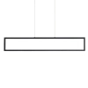 Prostokątna lampa wisząca FADA AZ6533 LED 36W 3000K metalowa czarna