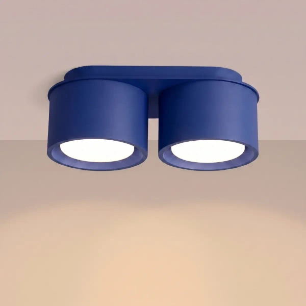 Podwójna lampa sufitowa MODO niebieska SL.2459 2xGx53 tubki