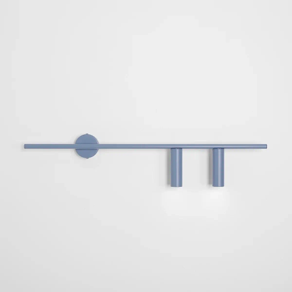 Podwójny kinkiet ścienny Trevo 1104D16_2 Aldex podłużny niebieski