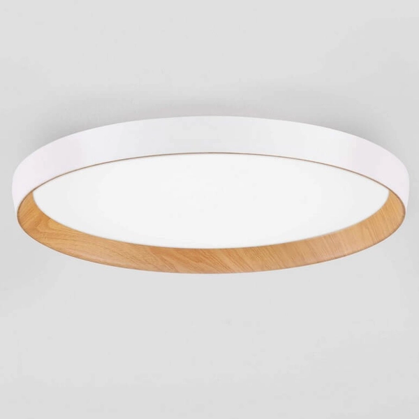 Sypialniany plafon VINAMAR LE44888 LED 36W 2700-3000K biały drewniany