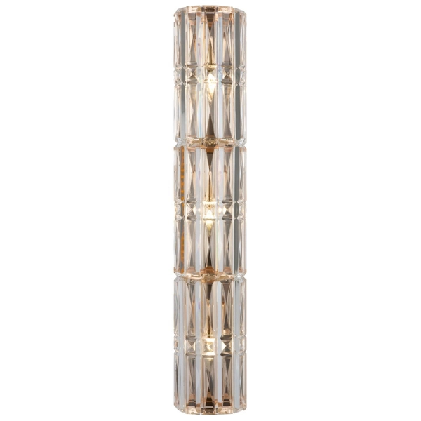 Kinkiet podłużny tuba Facet MOD094WL-03G Maytoni kryształowy złoty