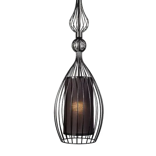 Designerska wisząca lampa ABI 8864 metalowa czarna