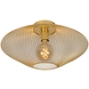 Industrialna LAMPA sufitowa MESH 21123/45/02 Lucide loftowa OPRAWA metalowa druciana złota