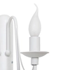 Biała lampa ścienna Róża 397D Aldex kinkiet 2-płomienny świecznik