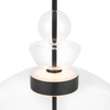 Lampa zwieszana Bangkok MOD185PL-L6B3K3 LED 12W 3000K czarny przezroczysty
