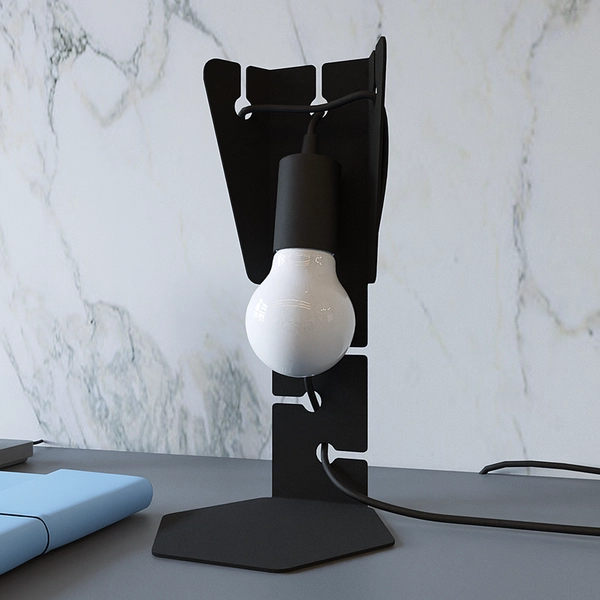 Sypialniana lampa nocna SL.0880 stojąca nowoczesna czarna