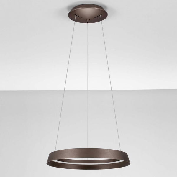 Pierścieniowa lampa zwis BATALLAS LE44788 LED 38W 2700-4000K ściemnialna brązowy