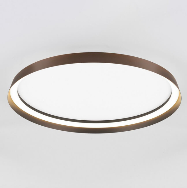 Sufitowa lampa okragła BATALLAS LE44792 LED 48W 2700-4000K nad stół brązowy