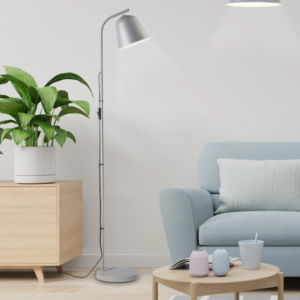 Podłogowa lampa Malia 3096 regulowana z włącznikiem loftowa szara