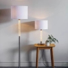 Stołowa lampka z abażurem Andromeda 71621 LED 13W 3000K chrom biały