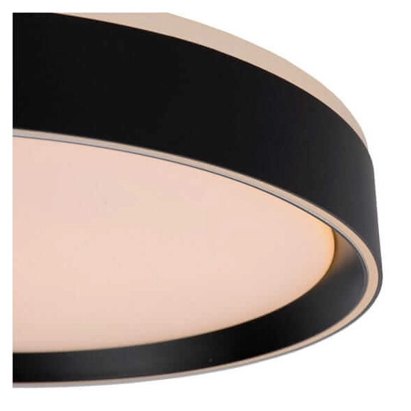 Plafoniera LAMPA sufitowa NURIA 79182/24/30 Lucide okrągła OPRAWA plafon LED 18W 2700K natynkowy czarny