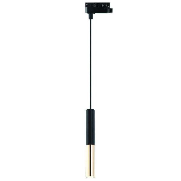LAMPA wisząca Slimi S Nero Track/Gold Orlicki Design metalowa OPRAWA do systemu szynowego 1-fazowego czarna złota