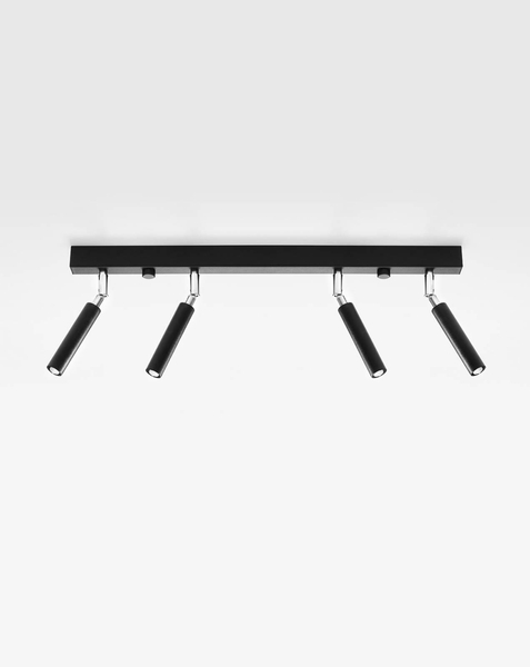 LAMPA sufitowa SL.0900 metalowa OPRAWA tuby regulowane loftowe czarne