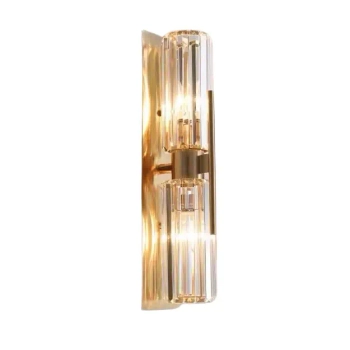 Lampa ścienna góra-dół Vardena CGVARDENAW50 glamour kryształki złota