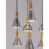 Ledowa zwisająca lampa SARDUNO LE45141 LED 47W szaro złota